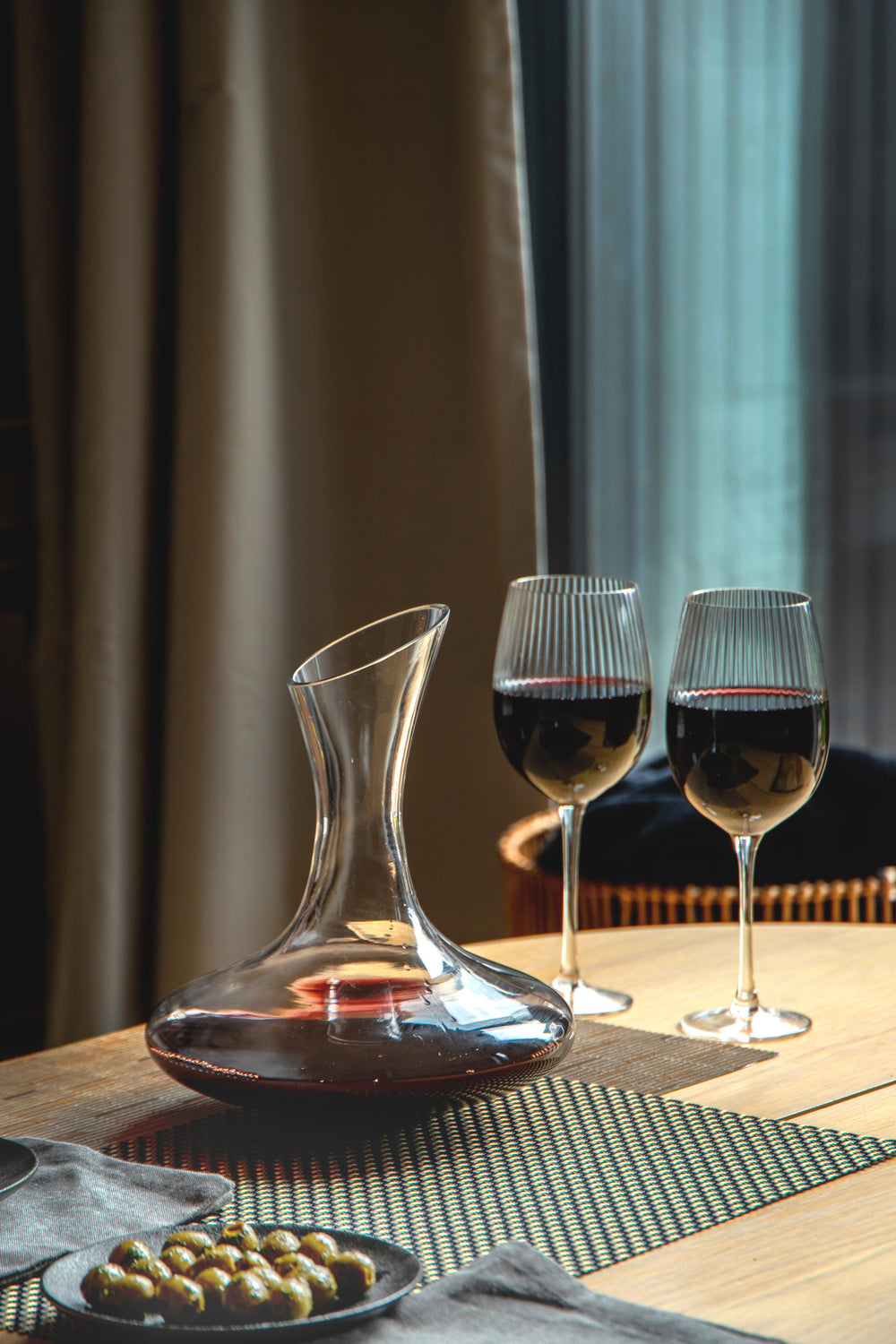 BarCraft Deluxe 1.5 Litre Glass Wine Decanter