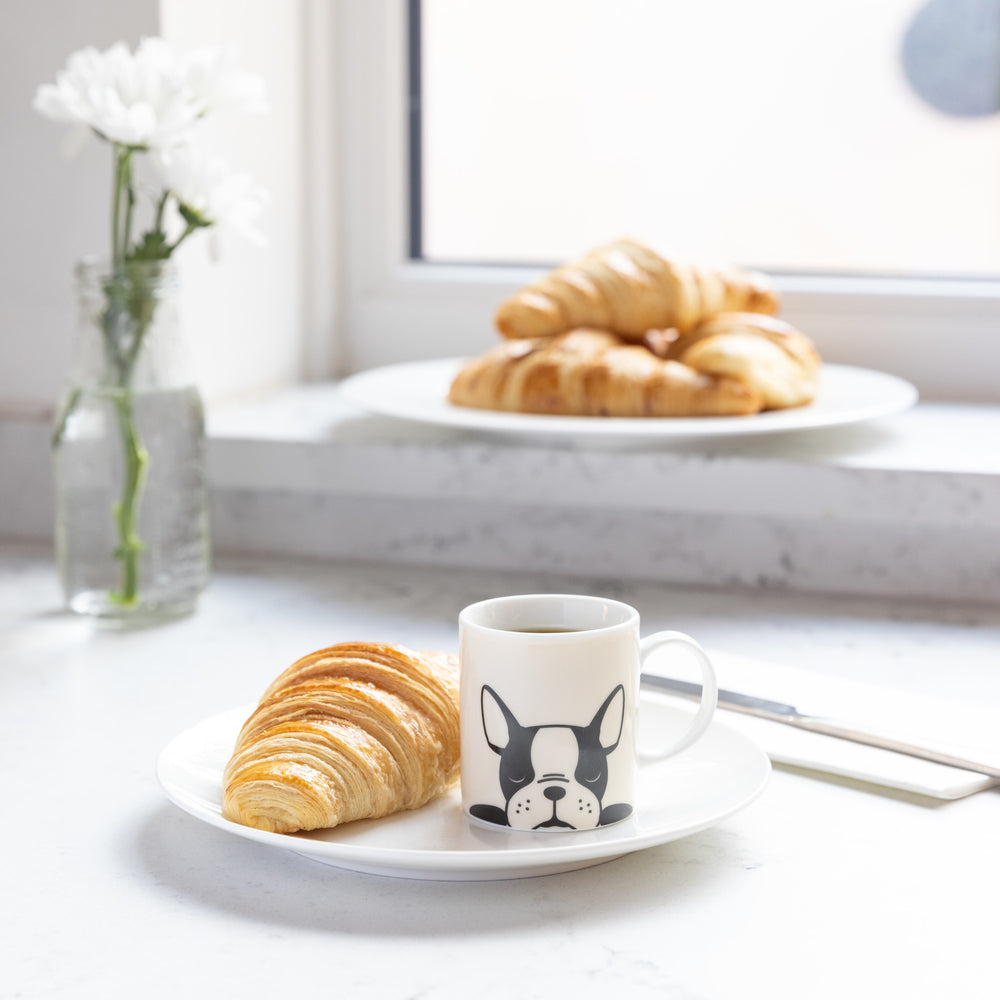 KitchenCraft 80ml Porcelain French Bulldog Espresso Cup