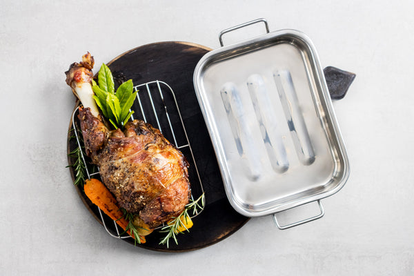 KitchenCraft Stainless Steel Roasting Pan, 27.5cm x 20cm image 5