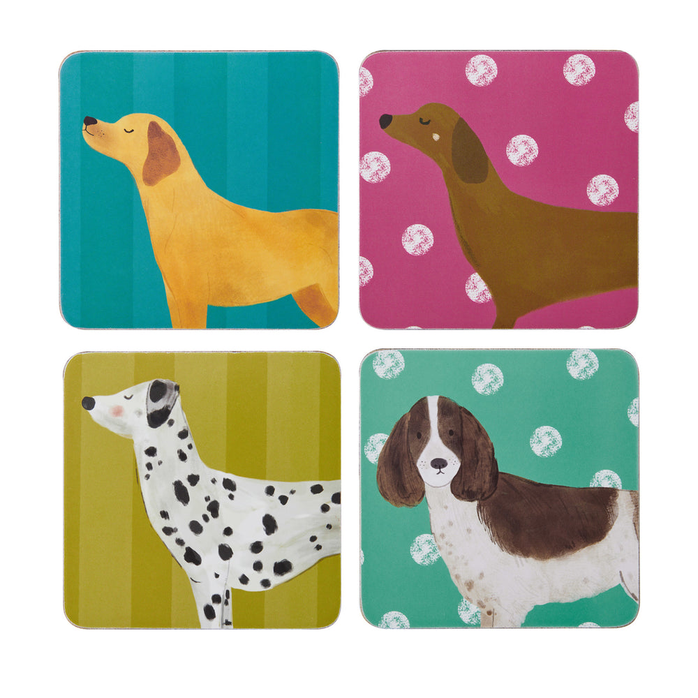 Creative Tops Dog Prints Set Of 4 Square Coasters, 10.5 x 10.5 x 2CM image 1