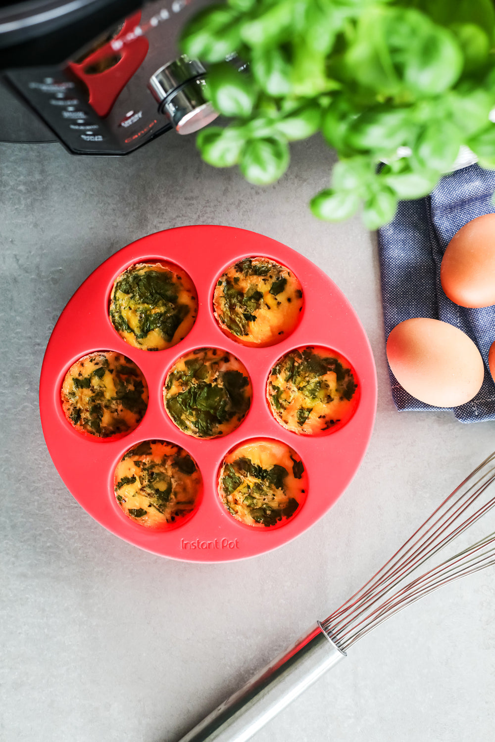 Instant Pot Silicone Egg Bites Pan with Lid