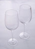 BarCraft Set of 2 Large Ribbed Wine Glasses in Gift Box