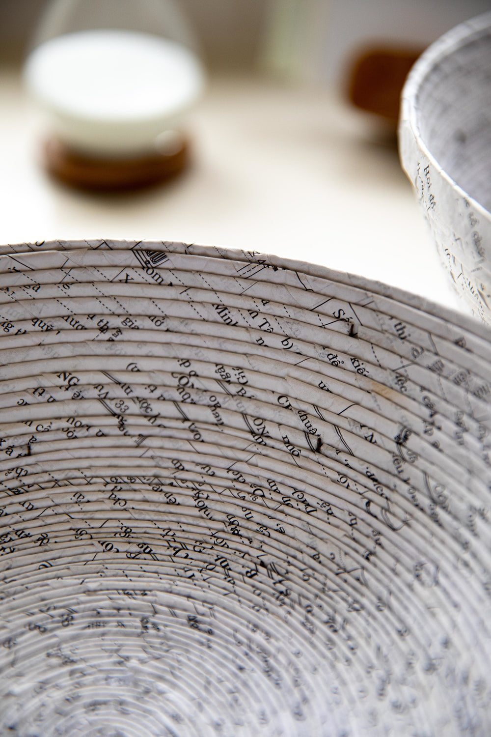 Natural Elements Fruit Bowl, Recycled Paper, Strong, Biodegradable and Reusable, 25cm