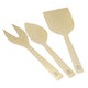 Artesà Cheese Knife Set - Green and Gold, 3 Pieces