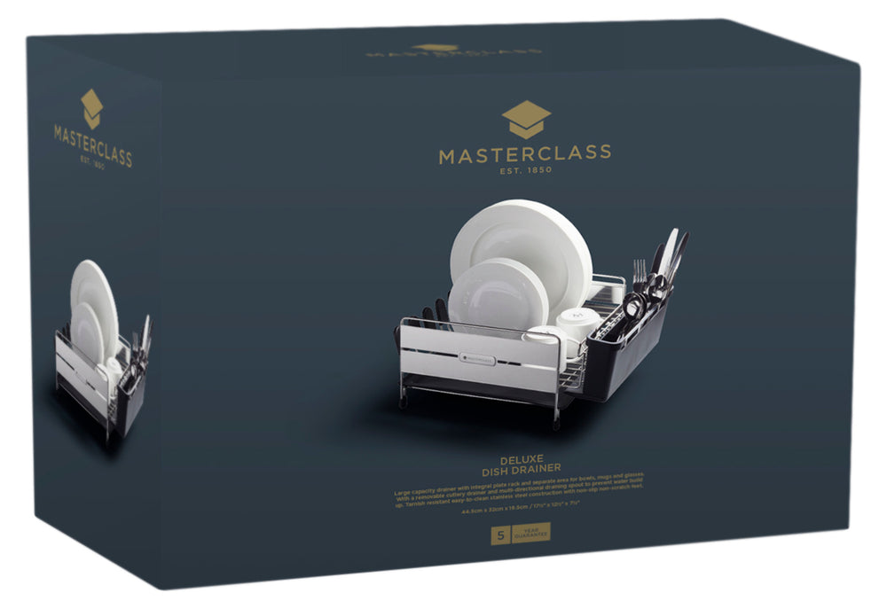 MasterClass Deluxe Stainless Steel Dish Drainer