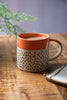 Mikasa Wax Resist Orange Glaze Mug, 390ML
