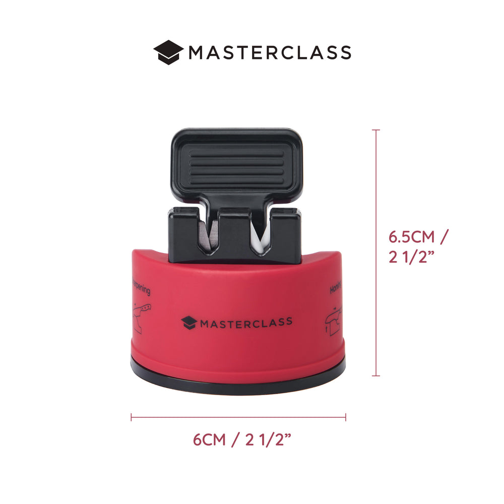MasterClass Smart Sharp Dual Knife Sharpener, Red
