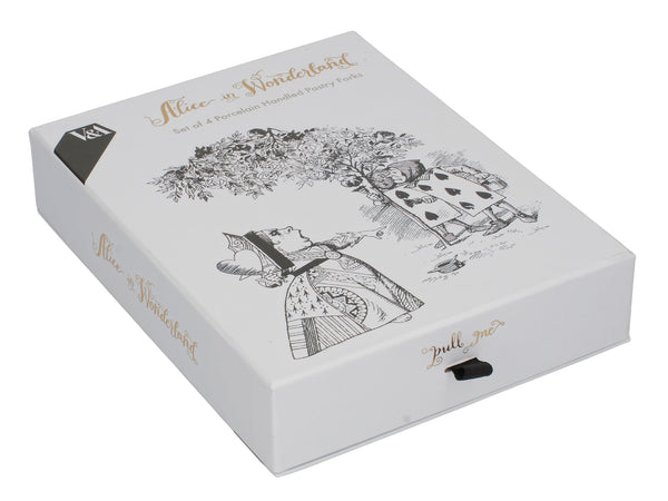 Victoria And Albert Alice In Wonderland Set of 4 Pastry Forks image 4
