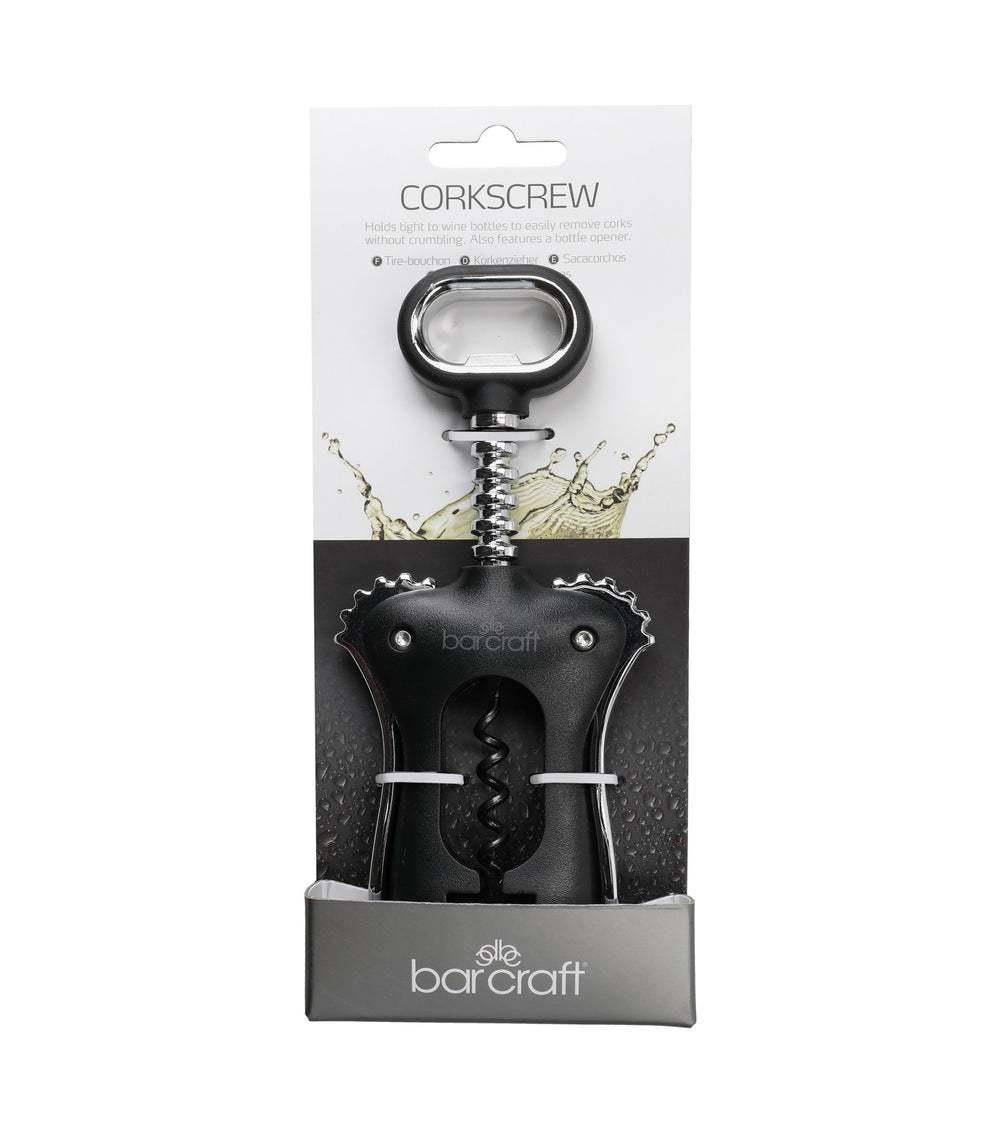 BarCraft Winged Corkscrew - Black