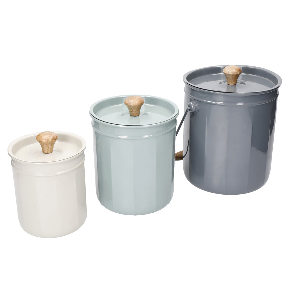 KitchenCraft Storage and Compost Containers - Set of 3
