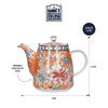 London Pottery Bell-Shaped Teapot with Infuser for Loose Tea - 1 L, Coral image 8