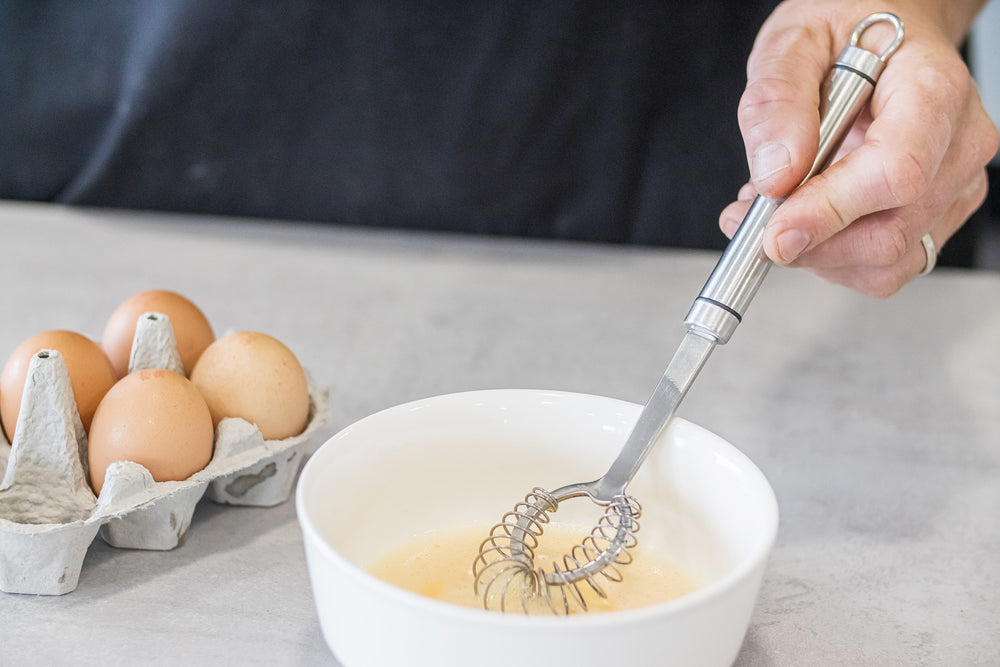 KitchenCraft Oval Handled Professional Stainless Steel Mini Whisk