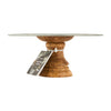 Industrial Kitchen Mango Wood Footed Cake Stand image 4
