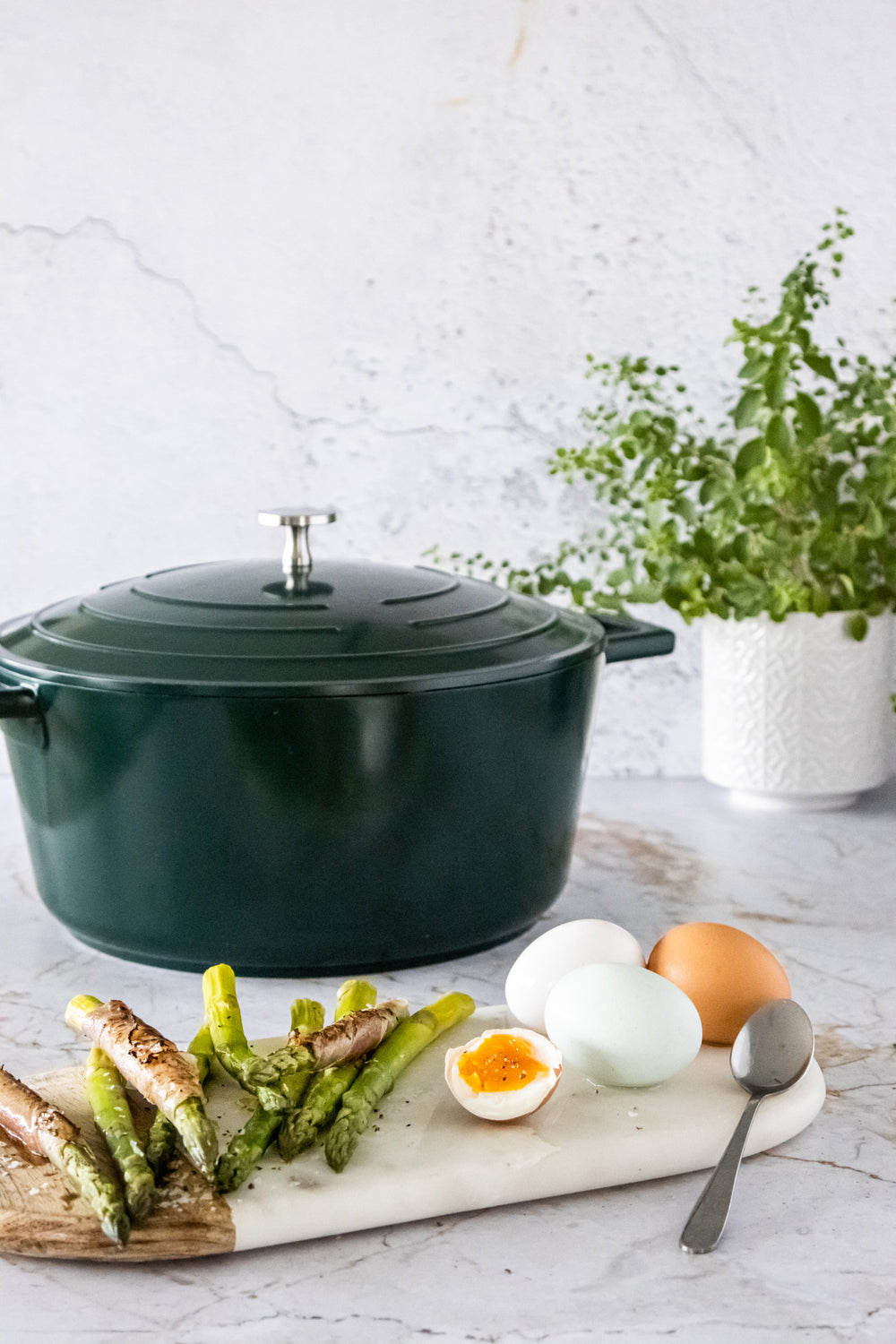 MasterClass Hunter Green Cast Aluminium Casserole Dish, 5L