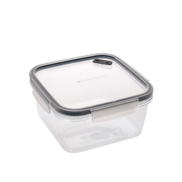 MasterClass Eco-Snap 800ml Recycled Plastic Food Storage Container - Square image 3