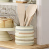 Classic Collection Striped Ceramic Kitchen Utensil Holder