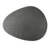 Mikasa Pebble-Shaped Faux-Leather Placemats, Set of 4, Grey, 38 x 30cm