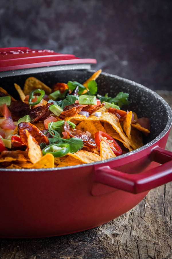 MasterClass Red Cast Aluminium Shallow Casserole Dish, 4L image 13