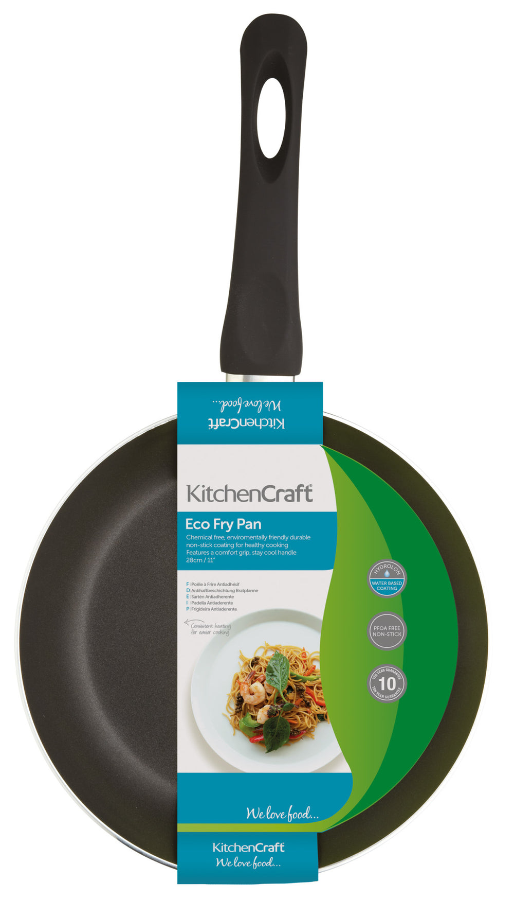 KitchenCraft Non-Stick Eco Frying Pan, 24cm
