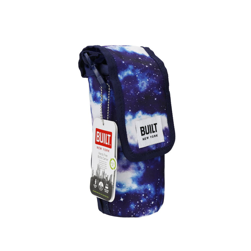 BUILT Insulated Bottle Bag with Shoulder Strap and Food-Safe Thermal Lining - 'Galaxy'