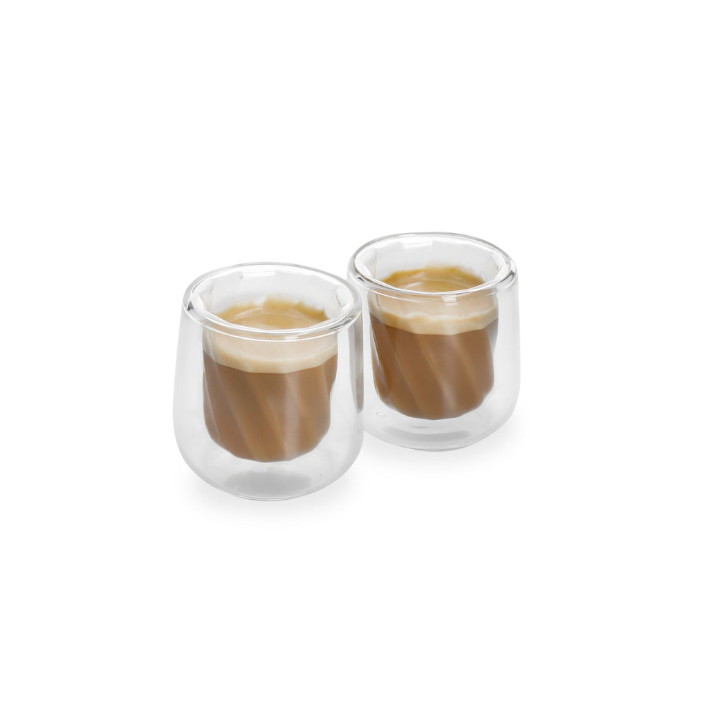 La Cafetière Siena Double-Walled Cortado Glasses, Set of 2, 135ml