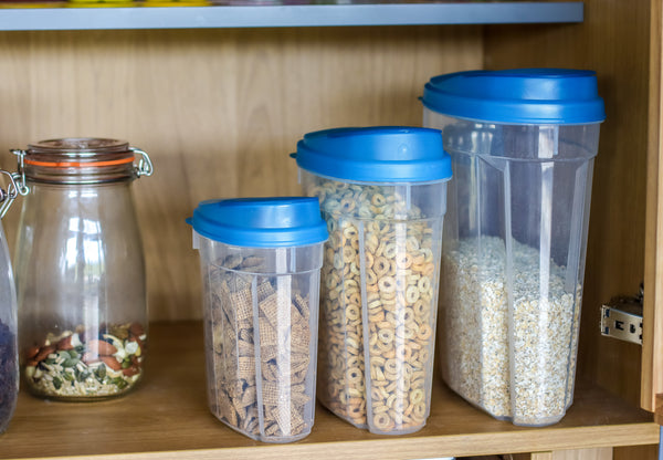 KitchenCraft BPA-Free Plastic Dry Food Storage Containers with Clip Lids, 3-Piece Set image 7