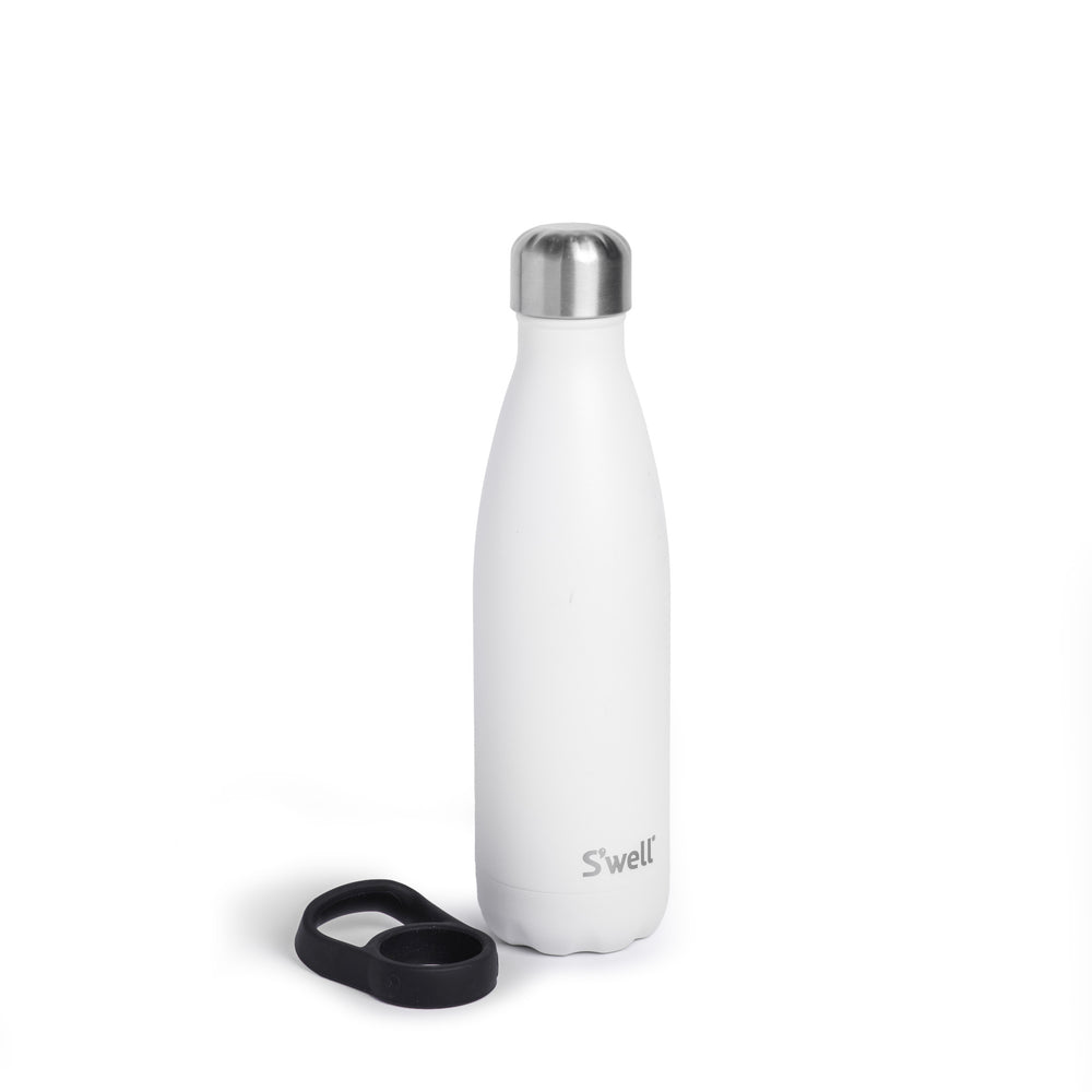 S'well 2pc Travel Bottle Set with Stainless Steel Water Bottle, 500ml, Moonstone and Black Bottle Handle image 1