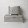 2pc Gift-Tagged Shadow Grey Kitchen Storage Set with Steel Cake Tin and Bread Bin - Lovello image 2