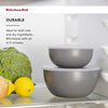 KitchenAid 4pc Meal Prep Bowls Set with Lids - Charcoal Grey image 8