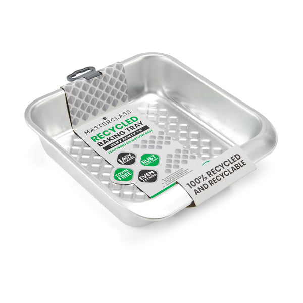 MasterClass Recycled Aluminium Square Baking Tin, 23cm image 4