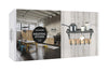 Industrial Kitchen Wall-Mounted Shelf with Hooks image 3