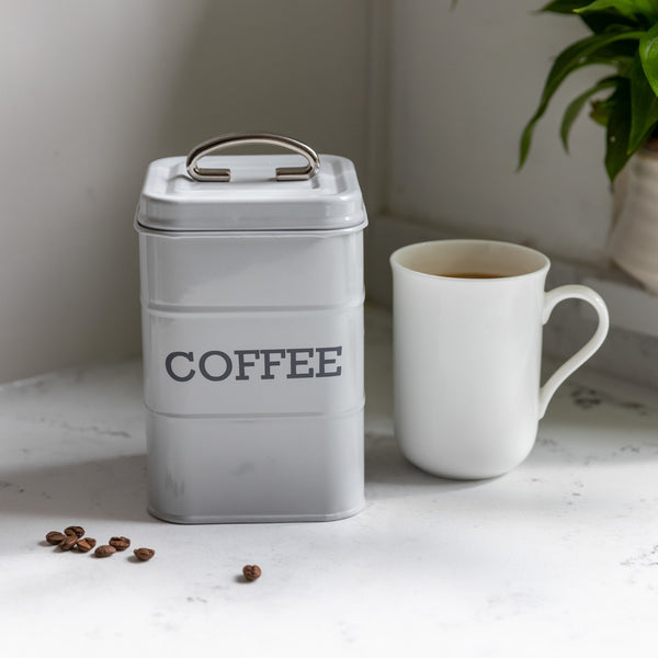 Living Nostalgia French Grey Coffee Tin image 8
