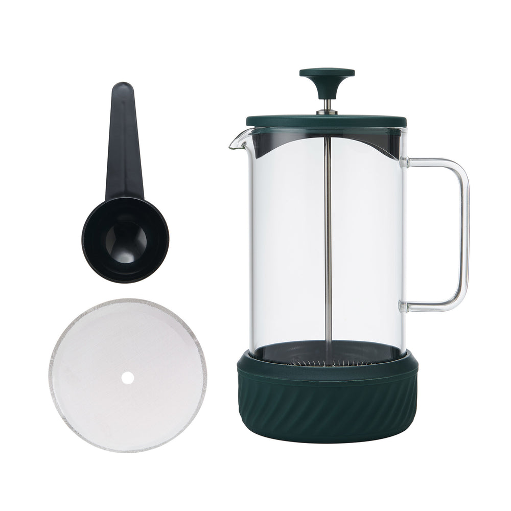 La Cafetière Zero 8 Cup Cafetiere Green, Coffee No Mess French Press image 1
