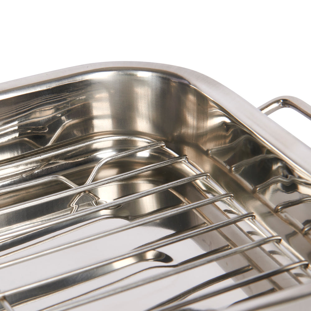 KitchenCraft Stainless Steel Roasting Pan, 27.5cm x 20cm
