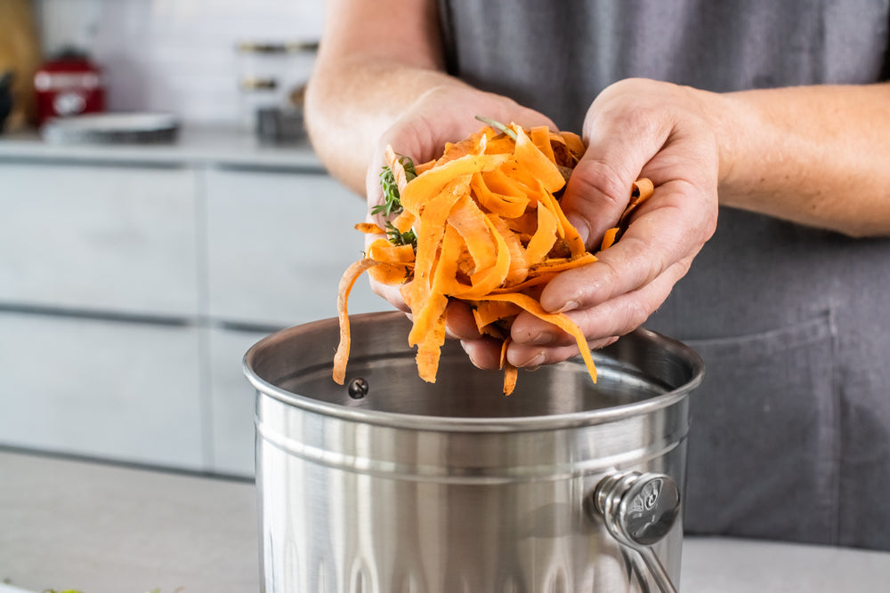 KitchenCraft Stainless Steel Compost Bin