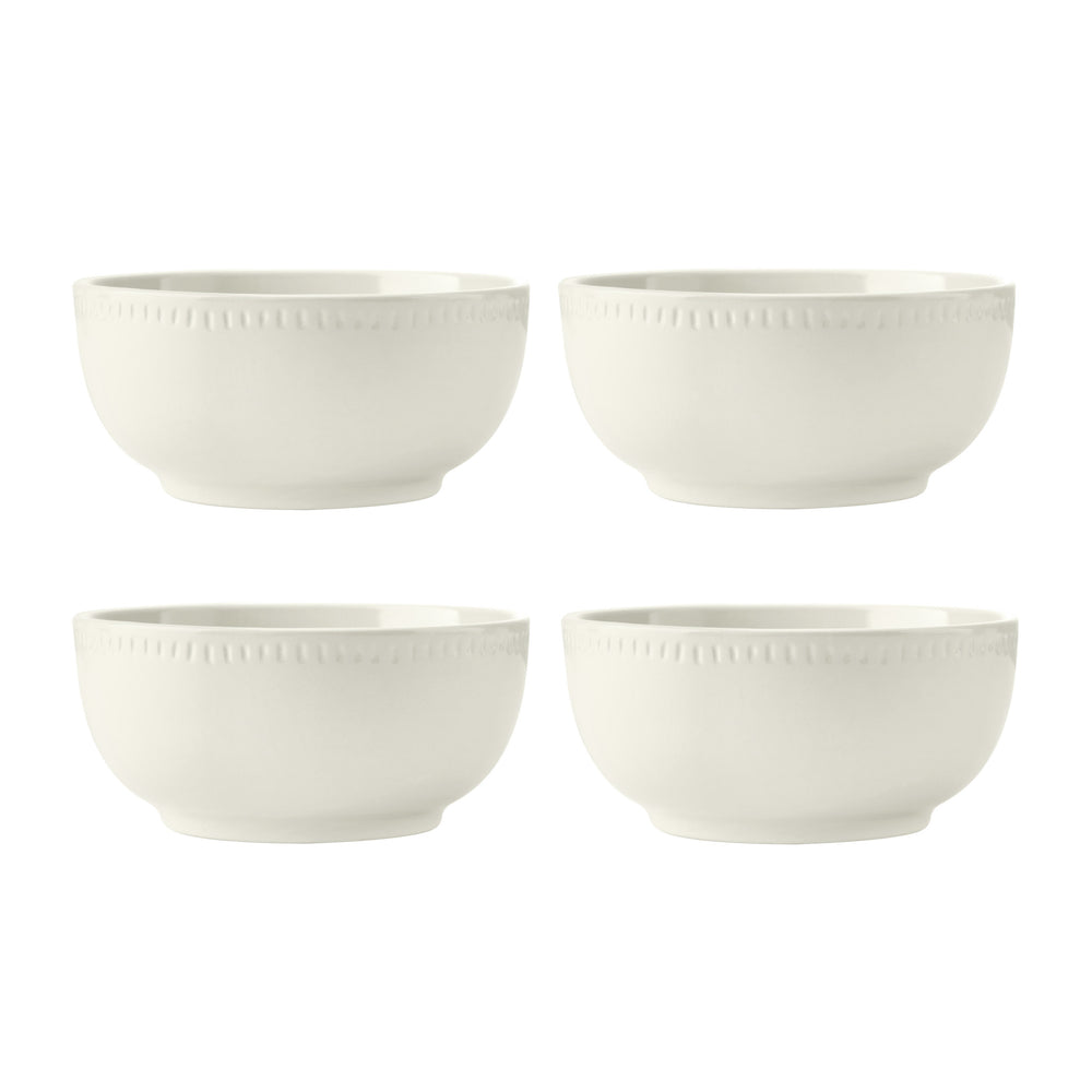 Mikasa Cranborne Stoneware Cereal Bowls, Set of 4, 15cm, Cream image 1