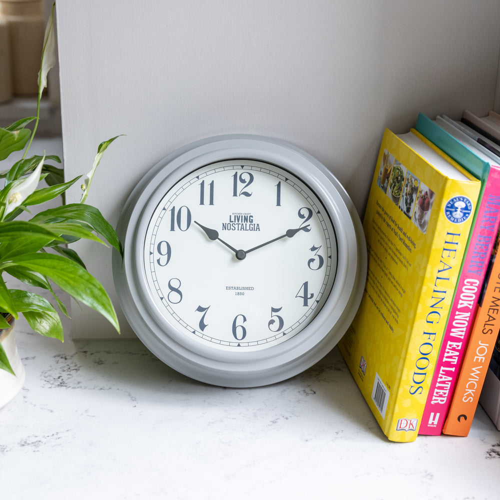 Living Nostalgia French Grey Wall Clock