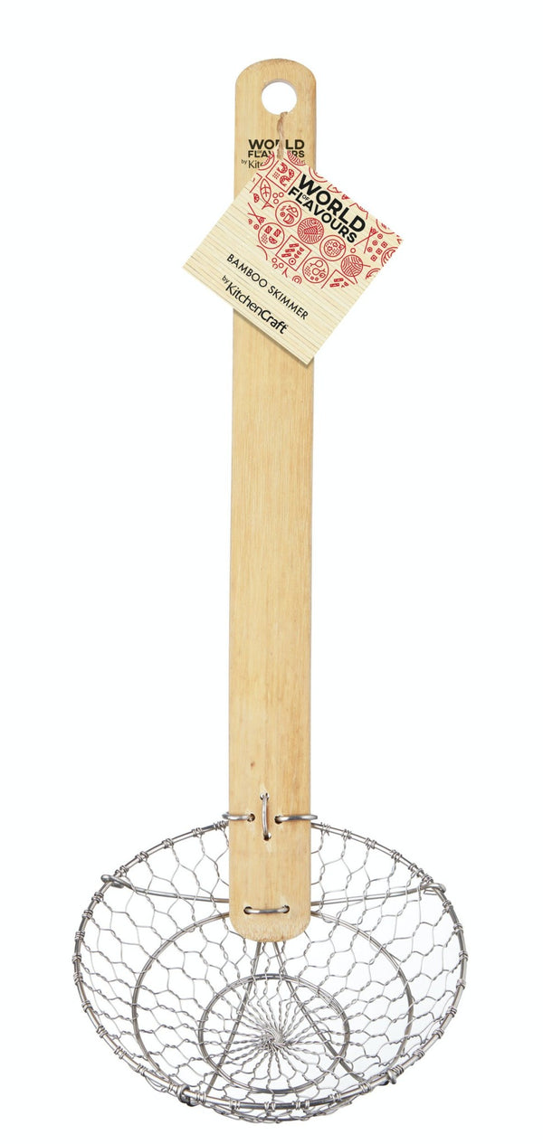 KitchenCraft World of Flavours Oriental Bamboo Skimmer image 4