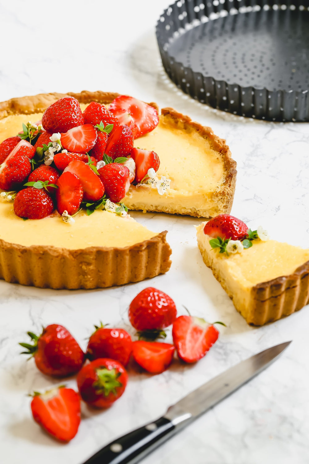 MasterClass Crusty Bake Non-Stick Fluted Round Flan / Quiche Tin, 28cm