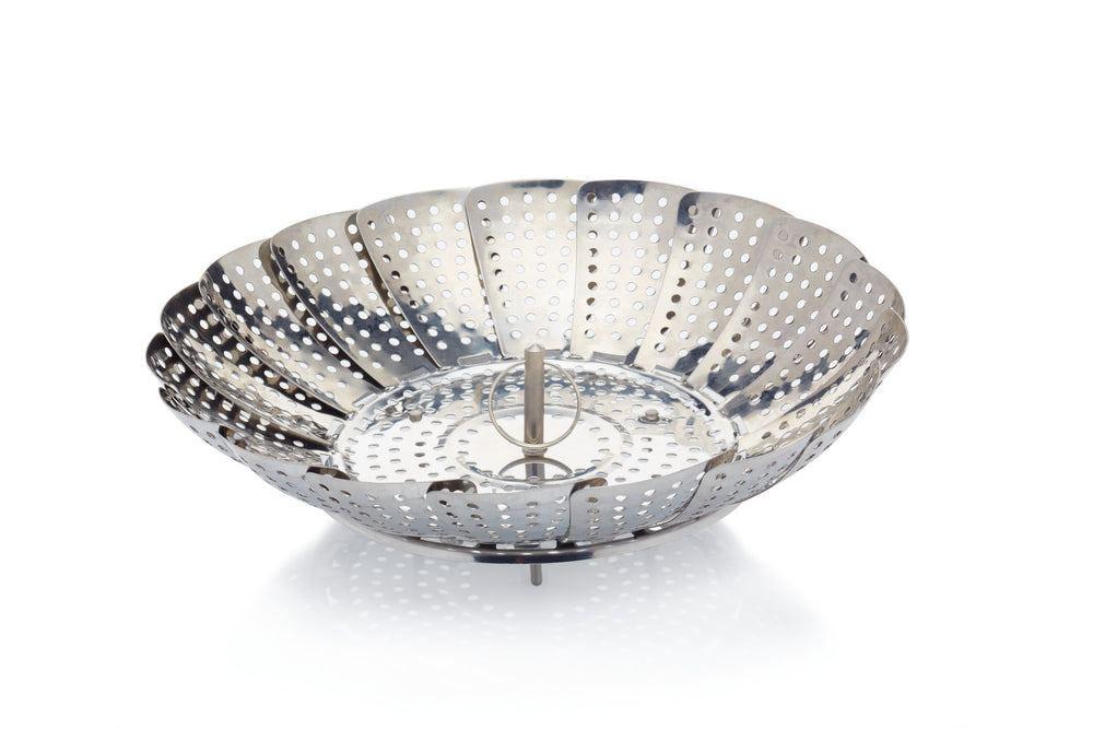 KitchenCraft Stainless Steel Collapsible Steaming Basket, 23cm
