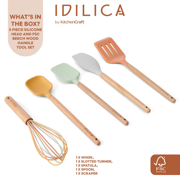 KitchenCraft Idilica Silicone Tool Set, Set of 5 image 9