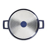 MasterClass Shallow 4 Litre Casserole Dish with Lid - Metallic Blue image 3