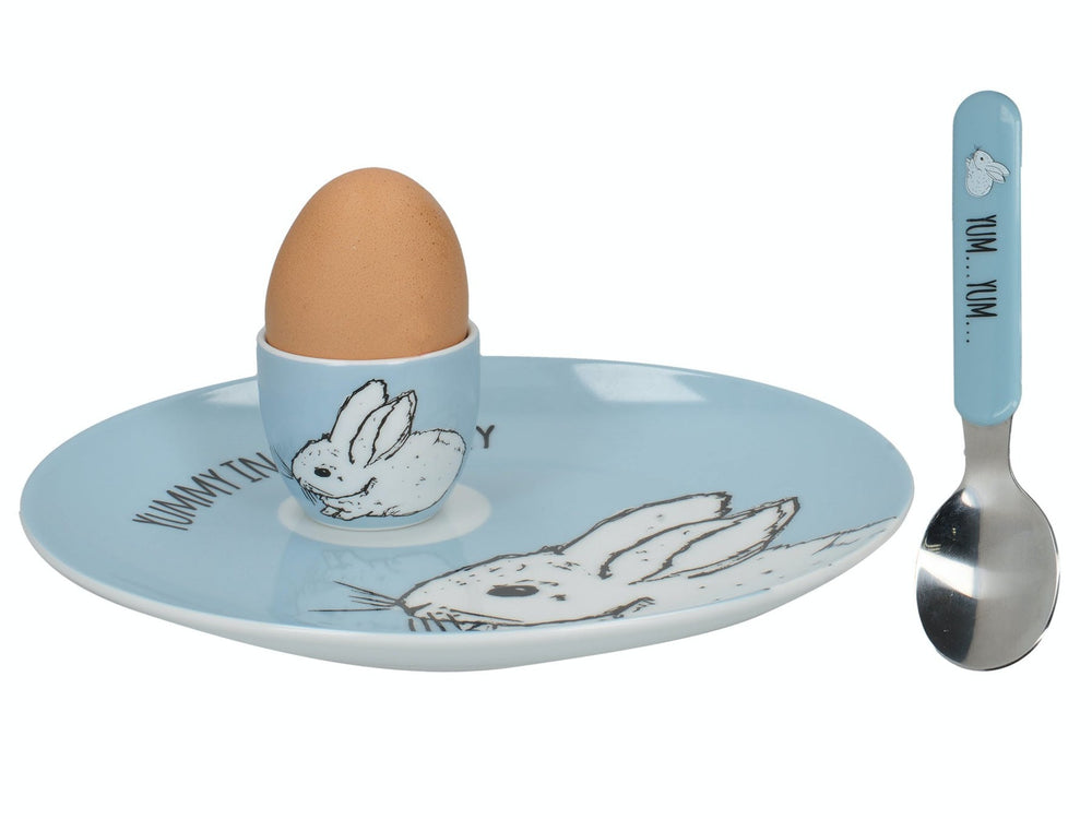 Creative Tops Into The Wild Little Explorer Bunny 3 Piece Breakfast Set