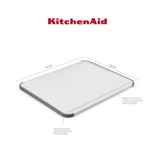 KitchenAid Classic Polypropylene Non-slip Chopping Board, 35 x 28cm image 8