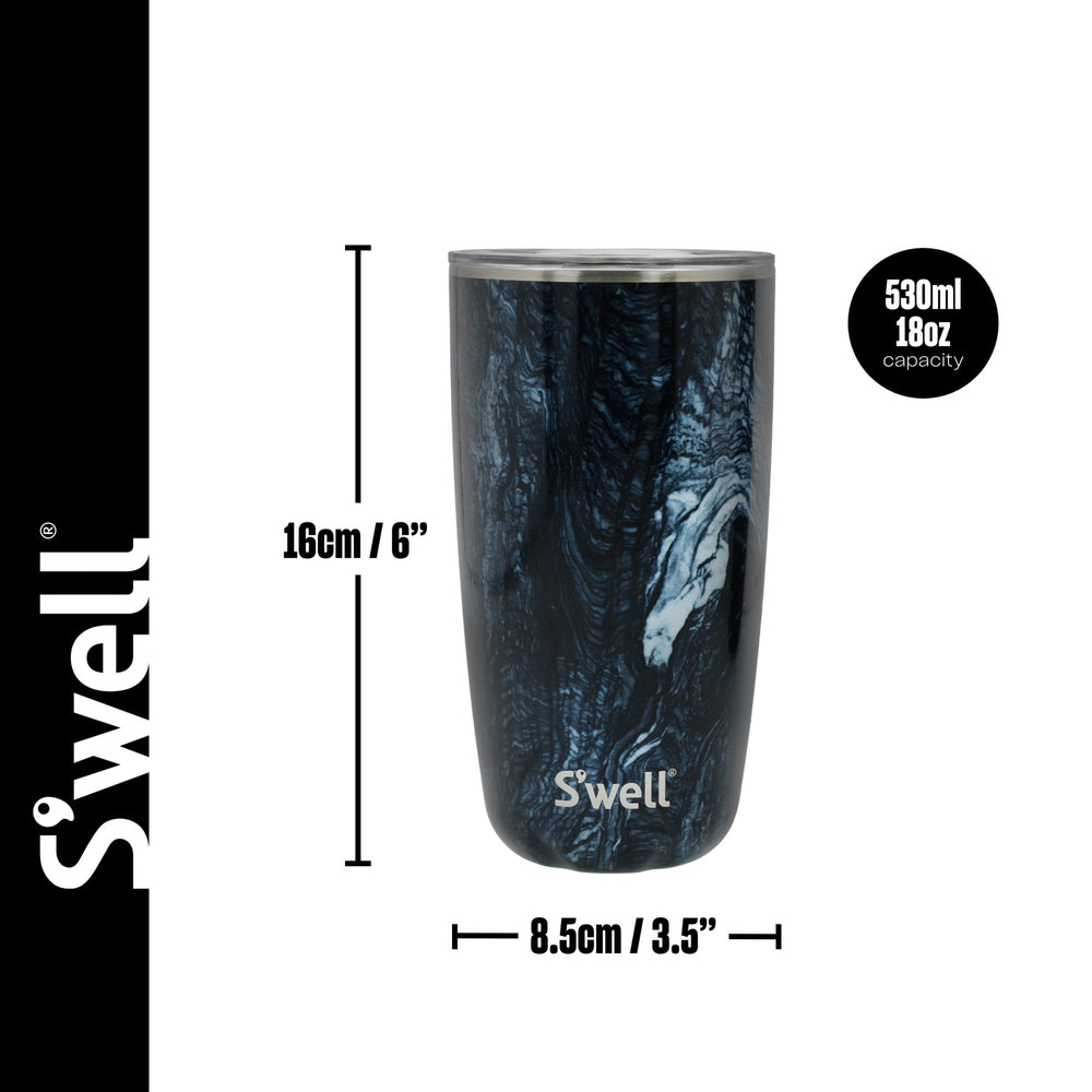 S'well Azurite Marble Tumbler with Lid, 530ml
