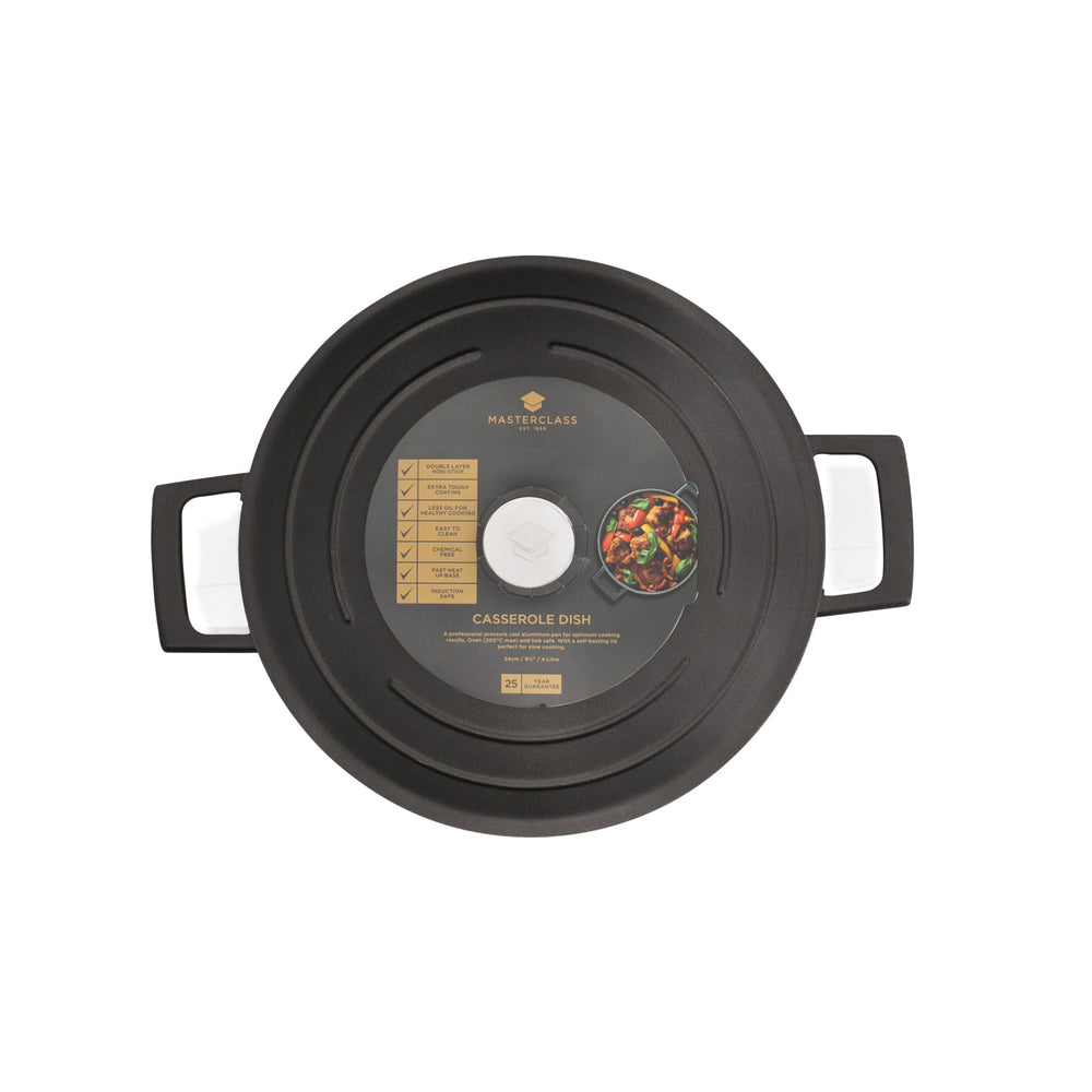 MasterClass Cast Aluminium 4 Litre Casserole Dish