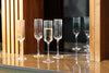Mikasa Sorrento Ridged Crystal Champagne Flute Glasses, Set of 4, 200ml image 6