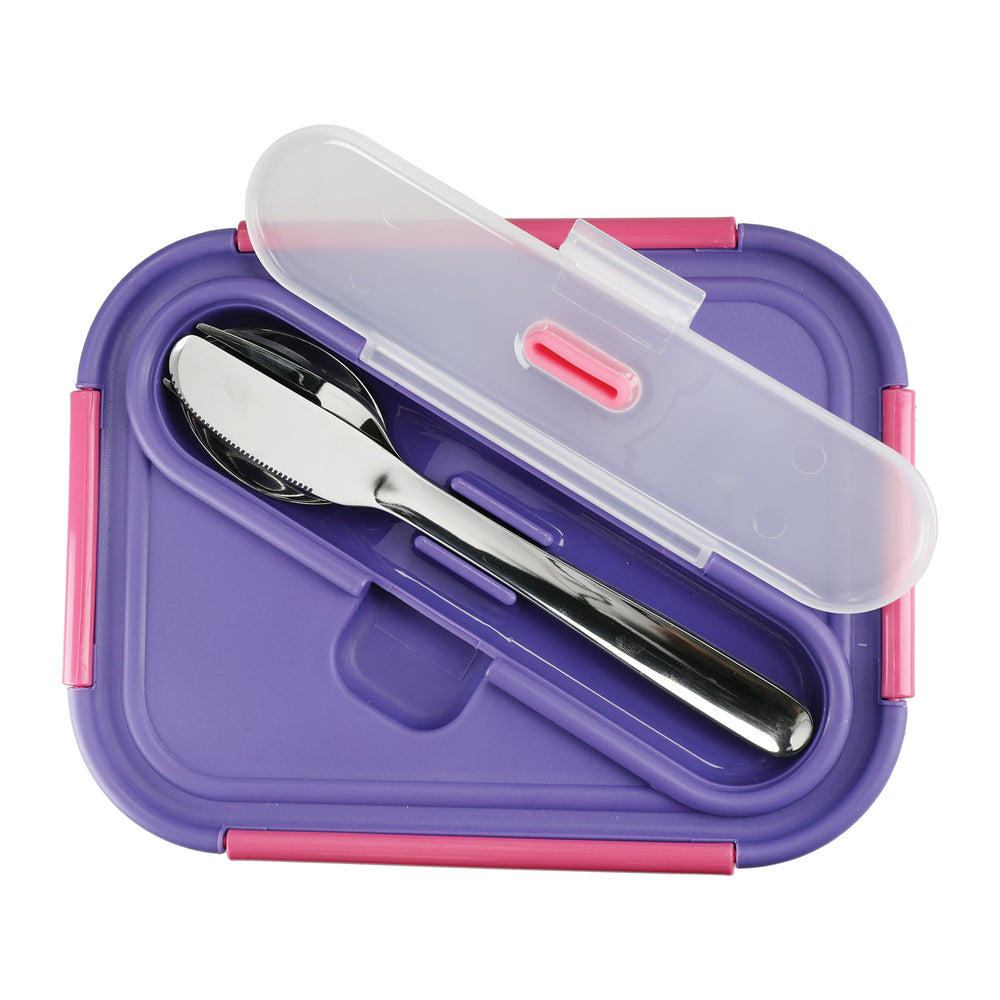 Built Active Glass 900ml Lunch Box with Cutlery