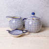 London Pottery Bundle with Sugar and Creamer Set and Tea Bag Tidy - Lattice image 2
