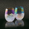 BarCraft Set of Two Iridescent Glass Tumblers image 2